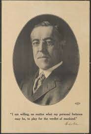 President Woodrow Wilson narrowly defeated Republican