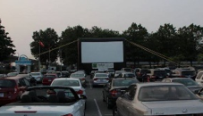 The first drive-in movie theater