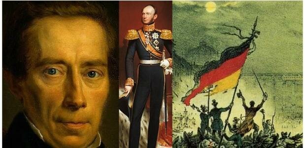 Revolutie in verschillende Europese landen.