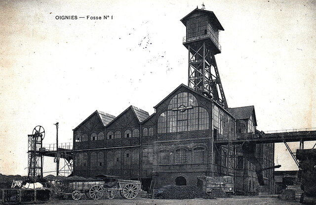 Coal was discovered near Oignies