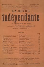 Publication de «&nbsp;La Revue indépendante&nbsp;»