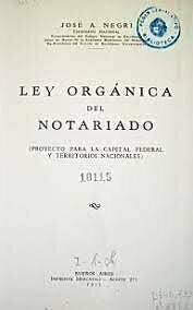 Ley Orgánica del Notariado y del Oficio de Escribano