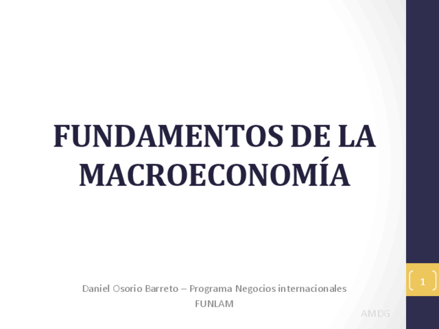 Fundamentos de la macroeconomia