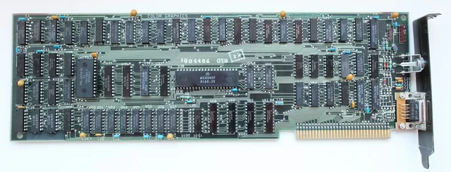 La primera tarjeta gráfica, a IBM Monochrome Display AdapterL