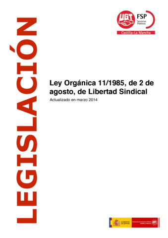 Ley Libertad Sindical