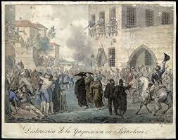 Desapareix el Tribunal de la Inquisició a Espanya.