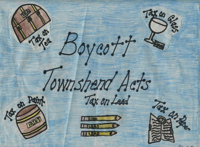 Colonists Boycott the Townshend Acts