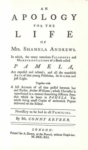"Shamela" by Henry Fielding