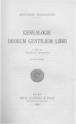 Scrive Genealogia deorum gentilium