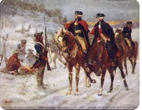 The battle of Valley forge.