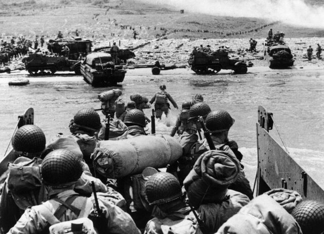 D-Day landings on the northern coast of France.