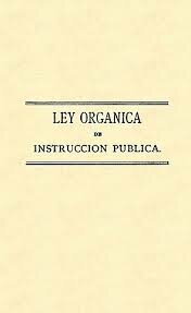 Ley Orgánica de Instrucción Pública
