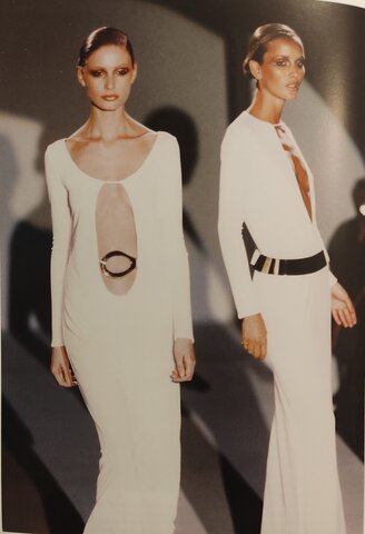 Vestito bianco ritagliato di TOM FORD per GUCCI