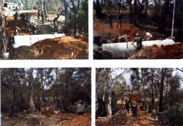 Construction of the Army Bridge