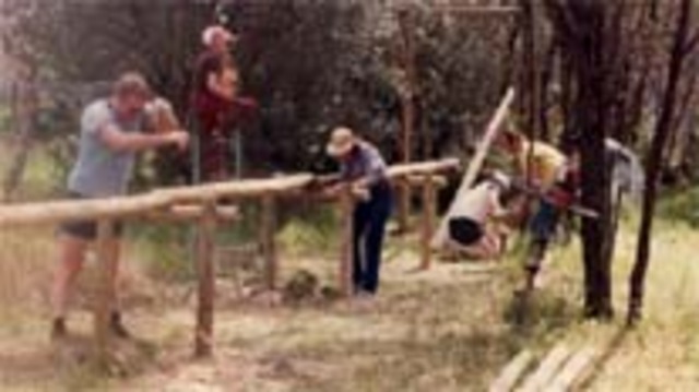 First stage of the Adventure Course is Built