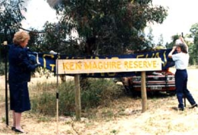 Ken Maguire Reserve officially opened