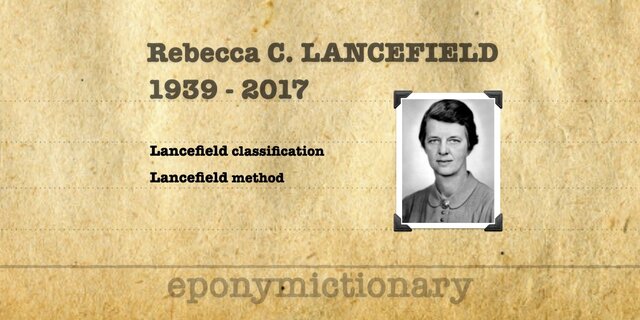 Rebecca Lancefield classified streptococci based on their cell wall components.