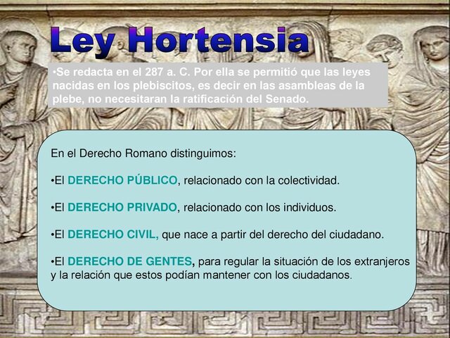 SE CREA LA LEY HORTENSIA