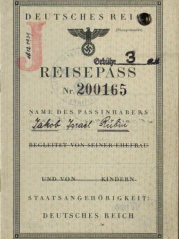 Jewish Passports Are Stamped With A ‘J’