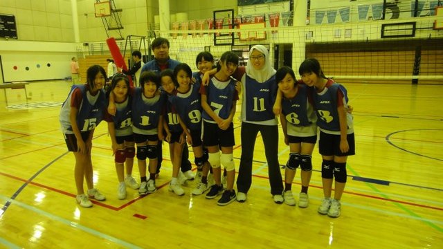First Volley ball match
