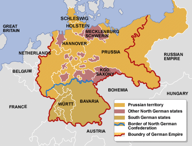 Bismarck declares war on Austria