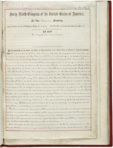 INTERSTATE COMMERCE ACT