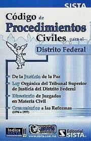 Codigo de procedimientos civiles del Distrito Federal