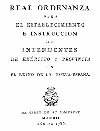 FIRMA DE LA REAL ORDENANZA DE INTENDENTES.