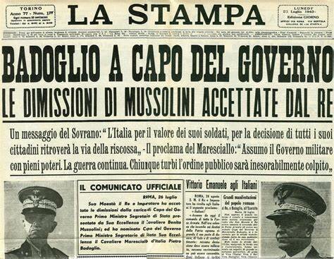 Nascita del Governo Badoglio