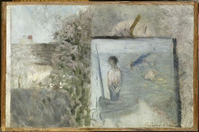 Paysage avec le "Pauvre Pêcheur" de Puvis de Chavannes