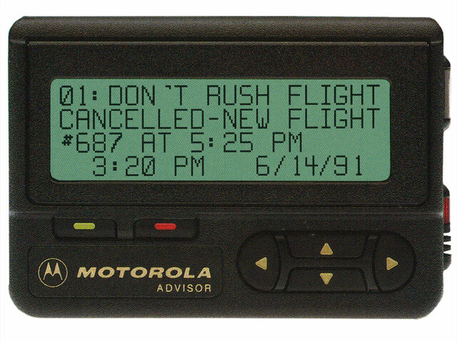 Along Came The Motorola Pager
