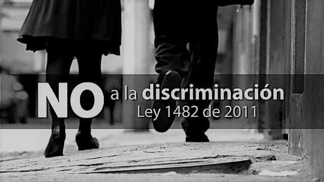 No a la discriminación - Ley 4082