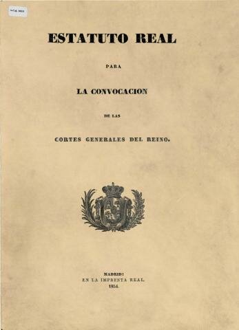 Estatuto Real para la convocación de las cortes generales