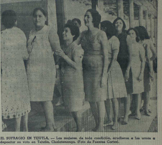 DERECHO AL VOTO POR PARTE DE LAS MUJERES EN EL SALVADOR