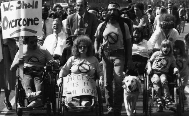 First Protest for the Disability Rights Movement