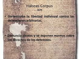 LEY DE HABEAS CORPUS