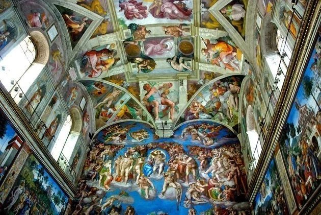 Frescos del techo de la Capilla Sixtina, de Miguel Ángel Buonarroti