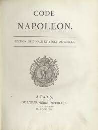 1804. Código Napoleónico.