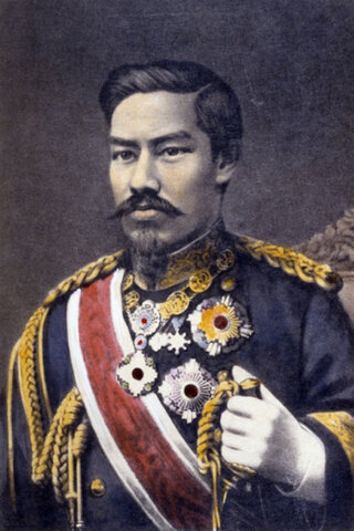 Llegada del emperador Japonés Mutshuito al poder.