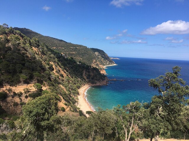 Cala entre Tossa de Mar y Sant Feliu de Guíxols