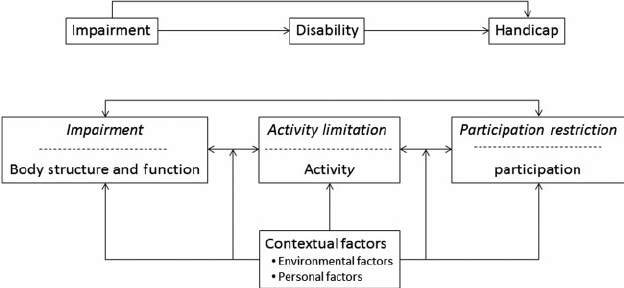 ICIDH: International Classification of Impairments, Disabilities and Handicaps