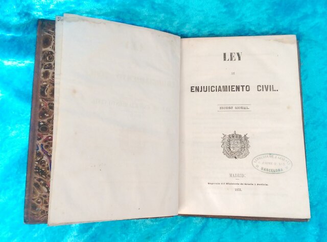 LEY DE ENJUICIAMIENTO CIVIL DE 1855