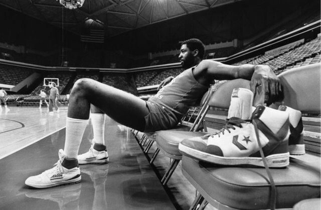 Tree Rollins is the last NBA player to wear Converse