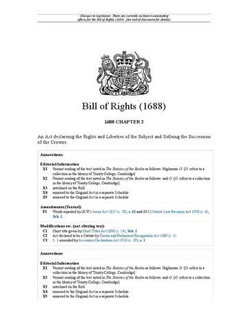 Bill of Rights