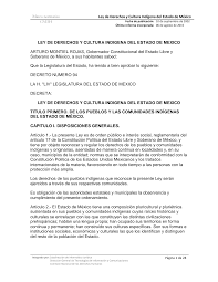 LEY DE DERECHOS Y CULTURA DE LOS PUEBLOS Y LAS COMUNIDADES INDÍGENAS Y ORIGINARIAS DEL ESTADO DE MÉXICO