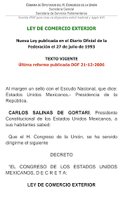 Ley de Comercio Exterior