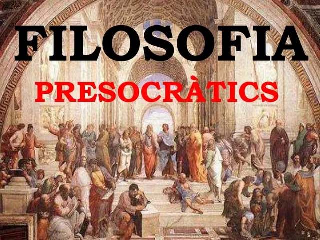Filosofía presocrática (entre el siglo VII a.c. y el V a.c