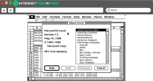 Excel 1.0
