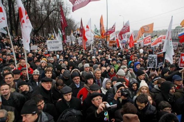 Massive protests in Russia