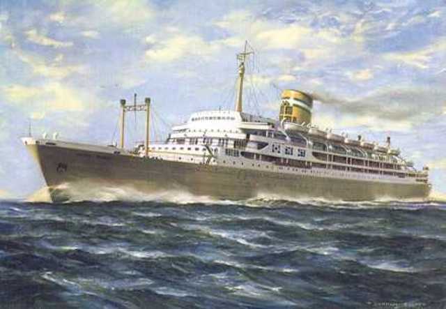 Tomada do paquete Santa Maria